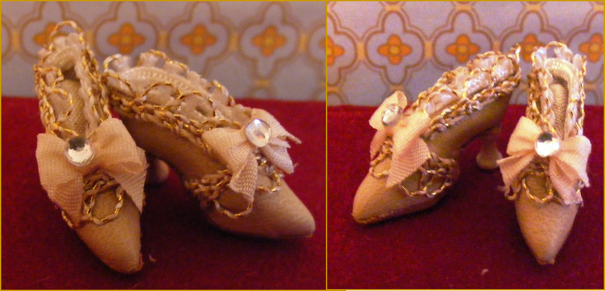 CREAM BRIDAL LEATHER SHOES